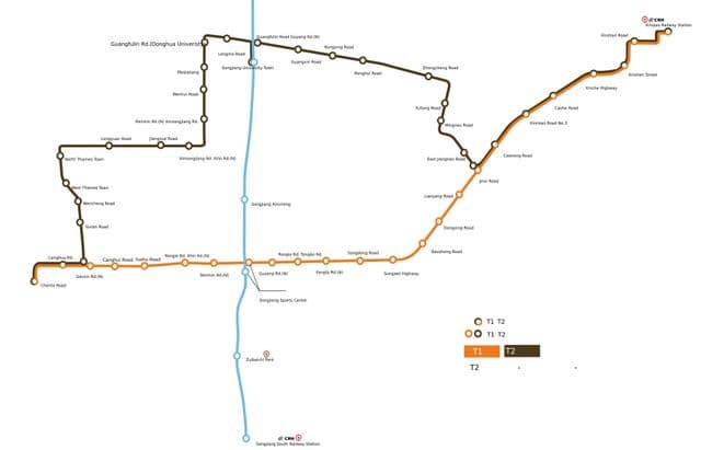 上海电车站地图