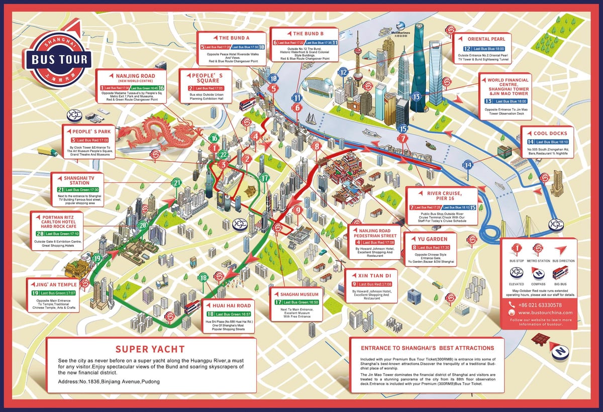 上海跳跳车旅游地图
