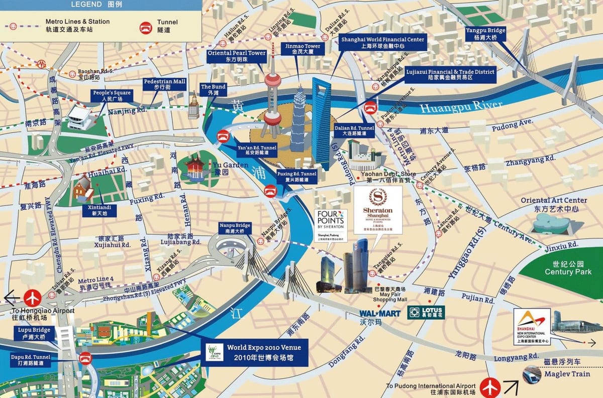 上海景点地图