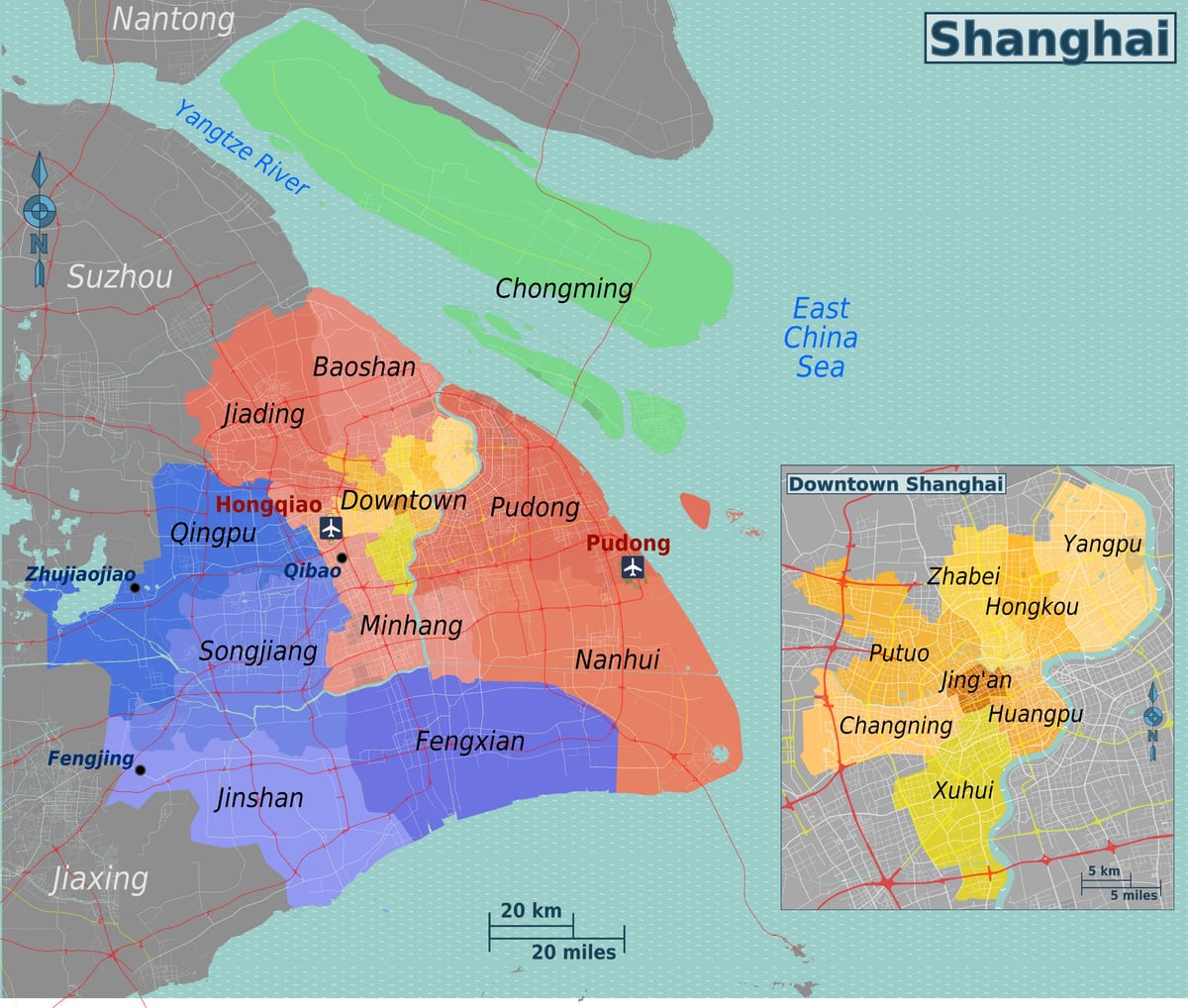 上海市区地图