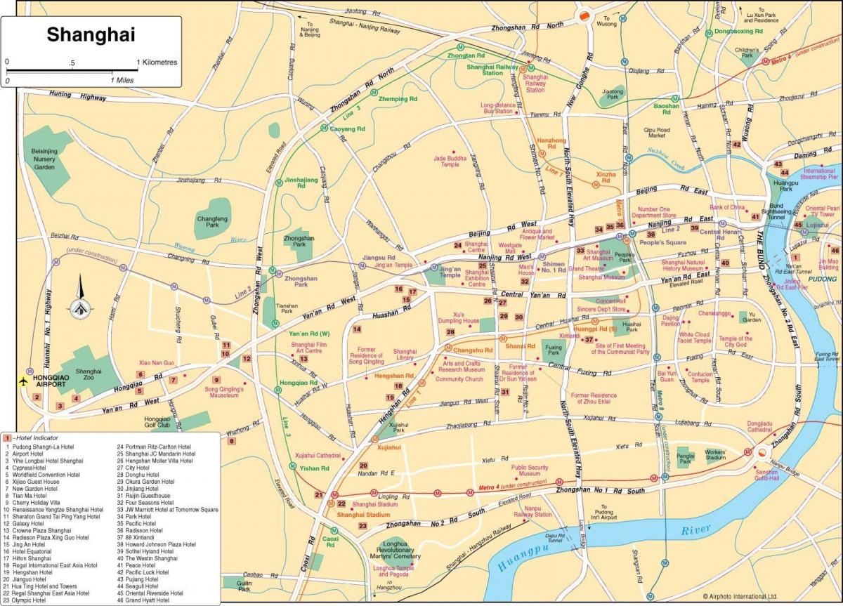 上海市中心地图